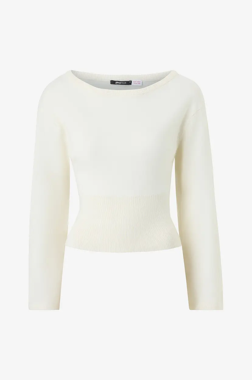 Gina Tricot Pyjamastopp Knitted loungewear top - Hvit