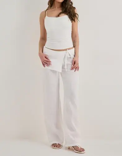 Nelly Nelly - Hvit - Skirt Detail Pants