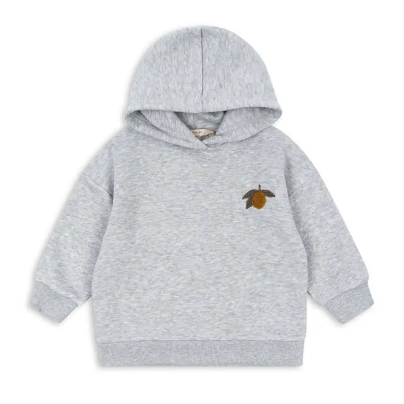Konges Sløjd Konges Sløjd - Hettegenser Lou Sweat Grey Melange