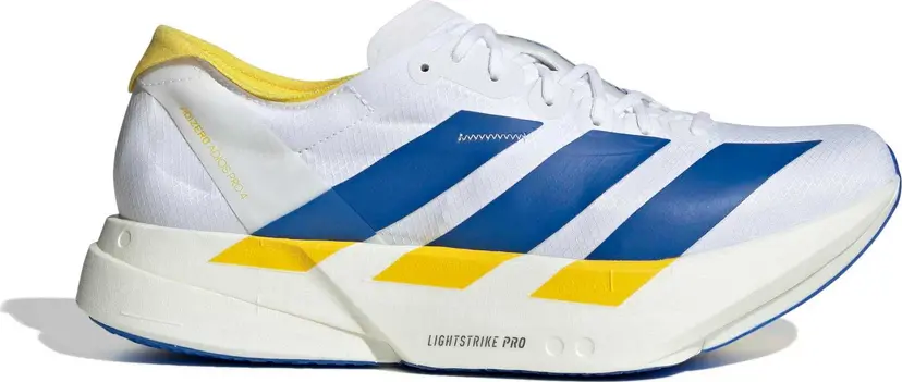 Adidas Adidas Men's Adizero Adios Pro 4  Cloud white/Blue/Yellow
