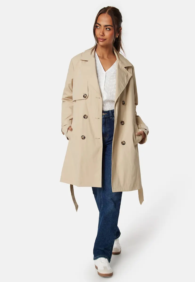 Happy Holly Double Breasted Trenchcoat