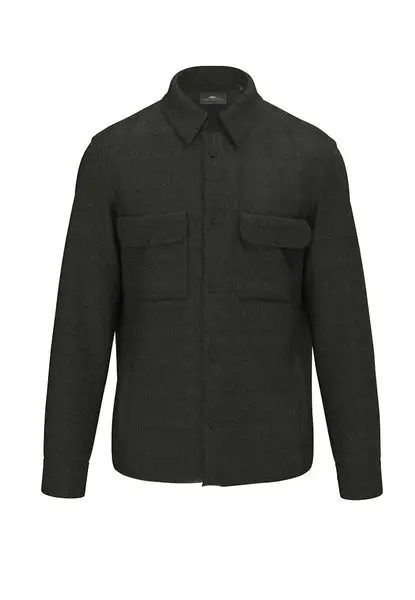 FYNCH HATTON Fynch Hatton Herringbone Linen Overshirt