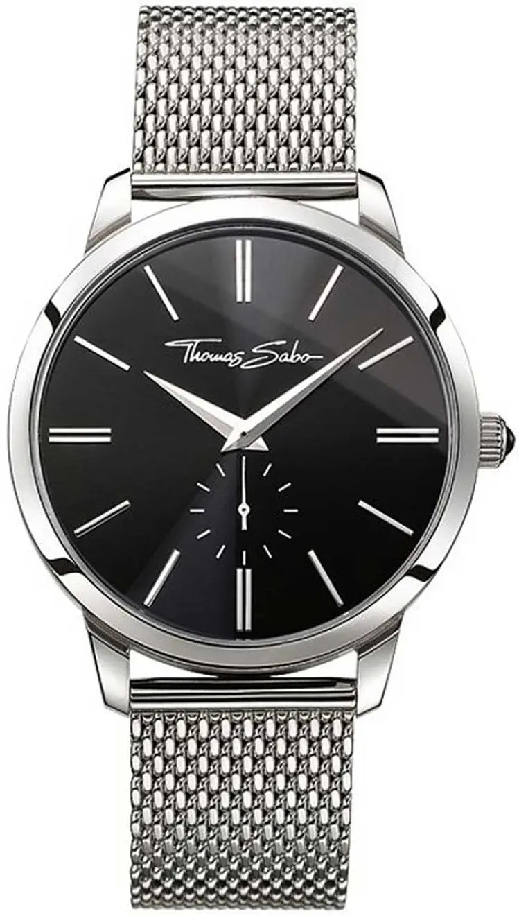THOMAS SABO Thomas Sabo Herreklokke WA0152-201-203 Rebel Spirit Sort/Stål Ø42 mm