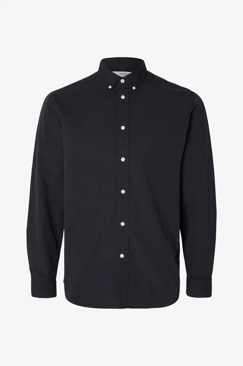 Selected Men Skjorte slhSlimrick-poplin Shirt LS - Blå