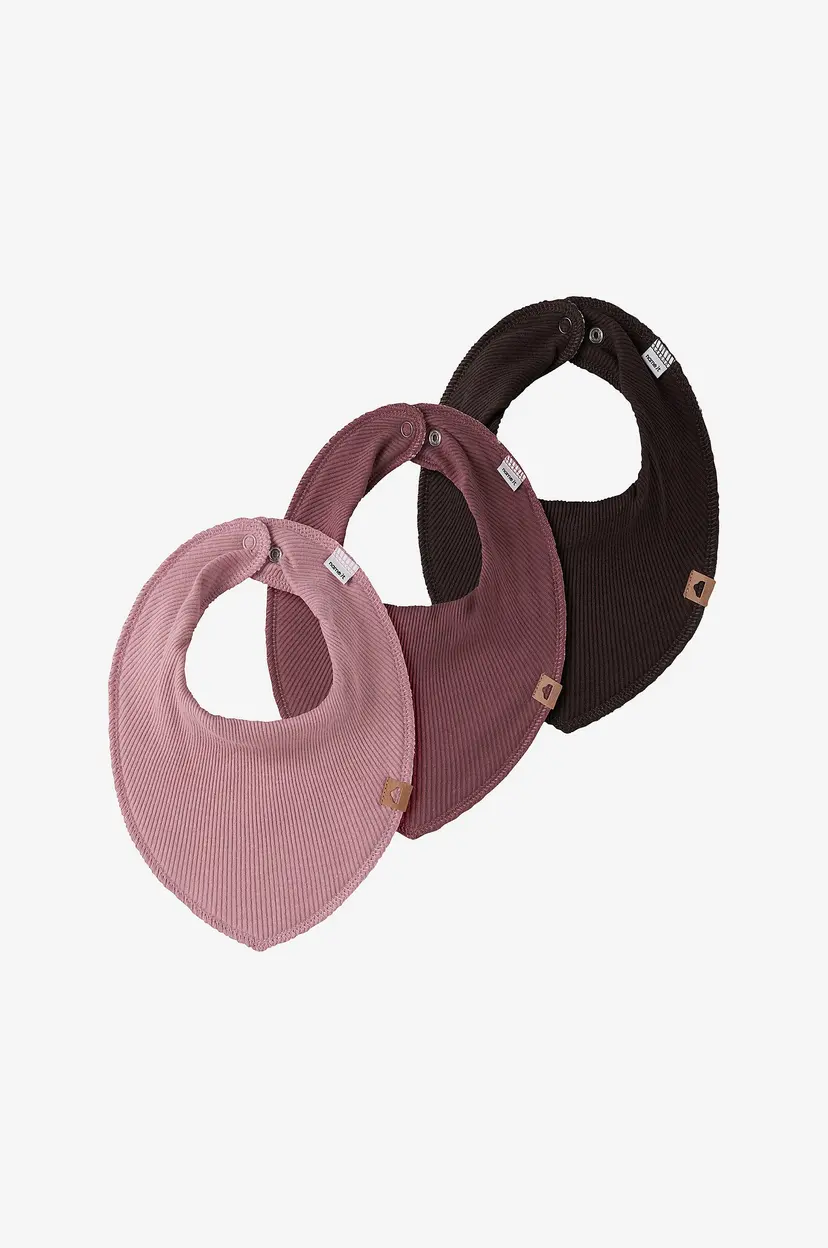 Name it baby Siklesmekke Nbfyvette Rib Scarf Bib 3-pakning - Rosa