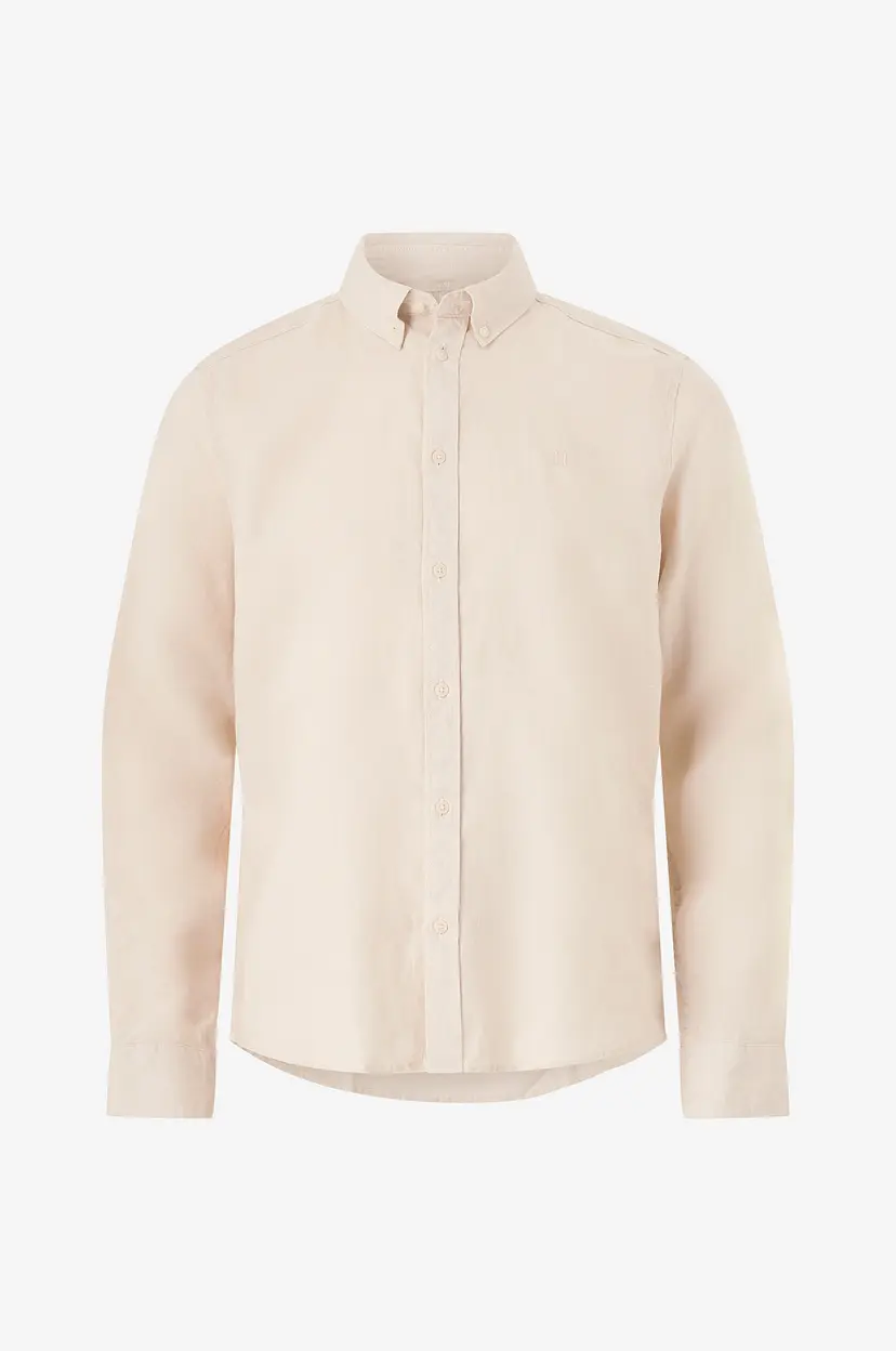 Les Deux Linskjorte Kristian Linen B.D. Shirt - Beige