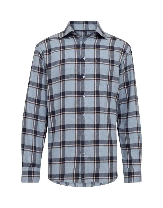 Black Blue Regular fit shirt l/s
