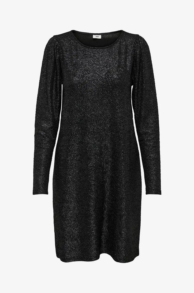 JDY Kjole jdyRachel L/s Glitter Dress Jrs - Svart