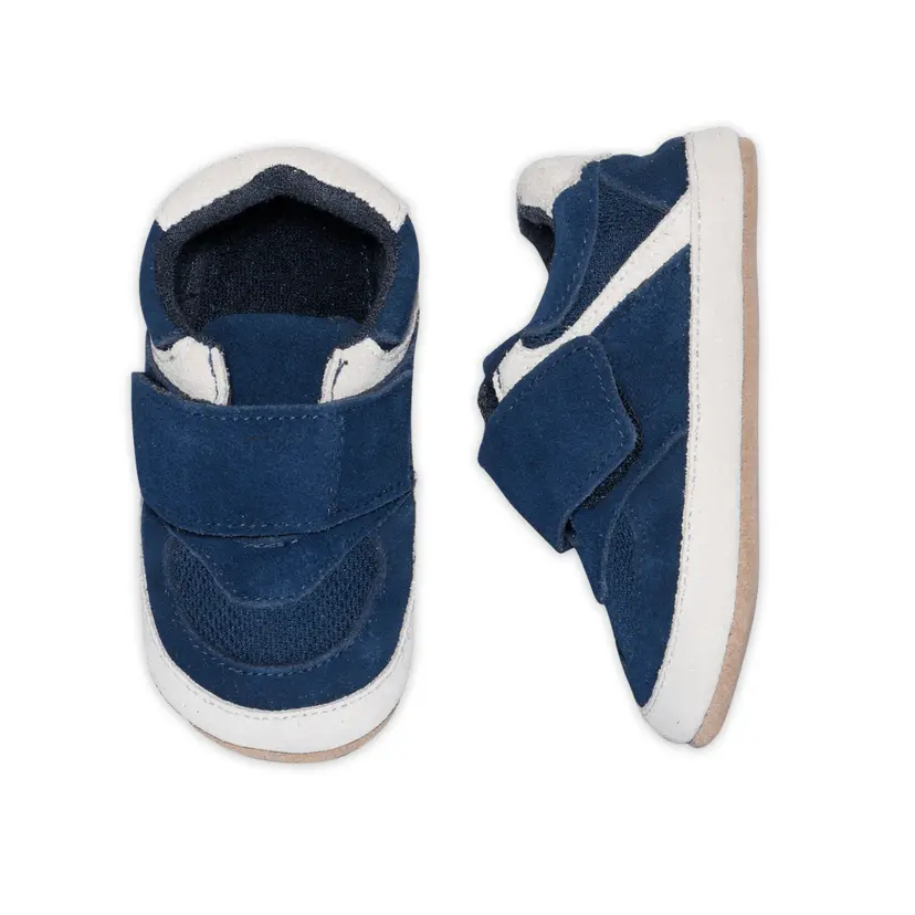 Melton Melton - Sneakerstøfler Suede Marine
