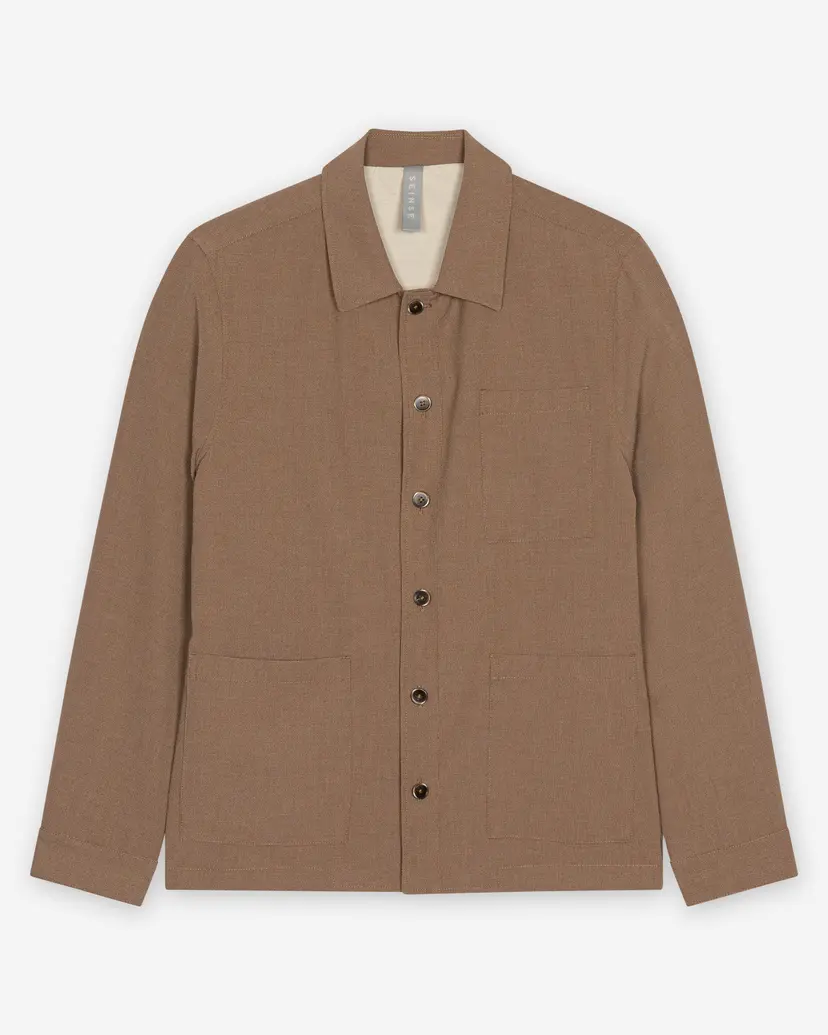 Seinse Seinse GBE1121SS Taupe Shirt jacket