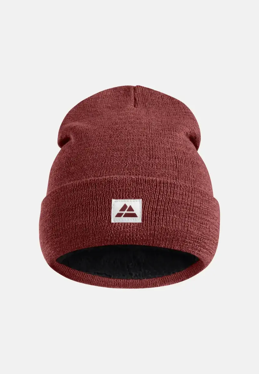 DANISH ENDURANCE Renew Fleece Beanie, Rød, Blød og Varm Hue til Kolde Dage fra Danish Endurance