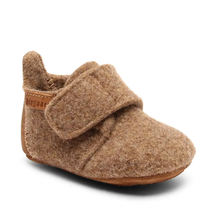 Bisgaard Tøfler i ull Camel