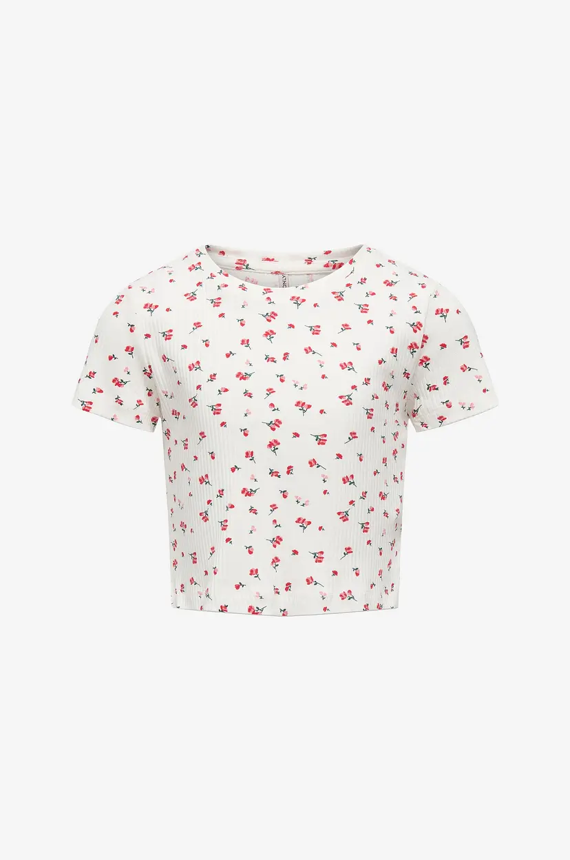 Kids Only Topp kogBella Life Short Aop S/S Top Jrs - Rød