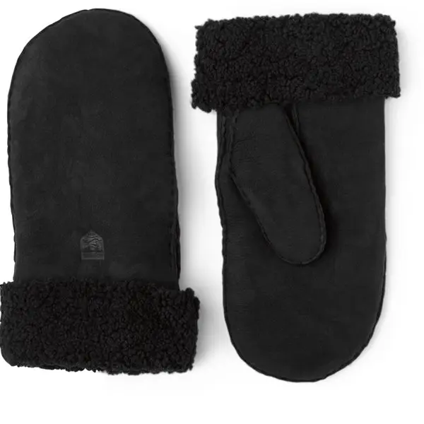 Hestra Hestra Sheepskin Mittens Women Black
