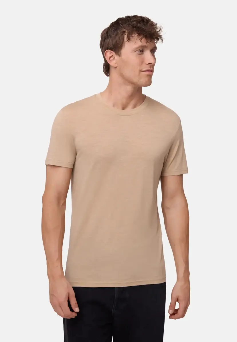 DANISH ENDURANCE DANISH ENDURANCE MERINO T-SHIRT, Sandfarvet, 2XL