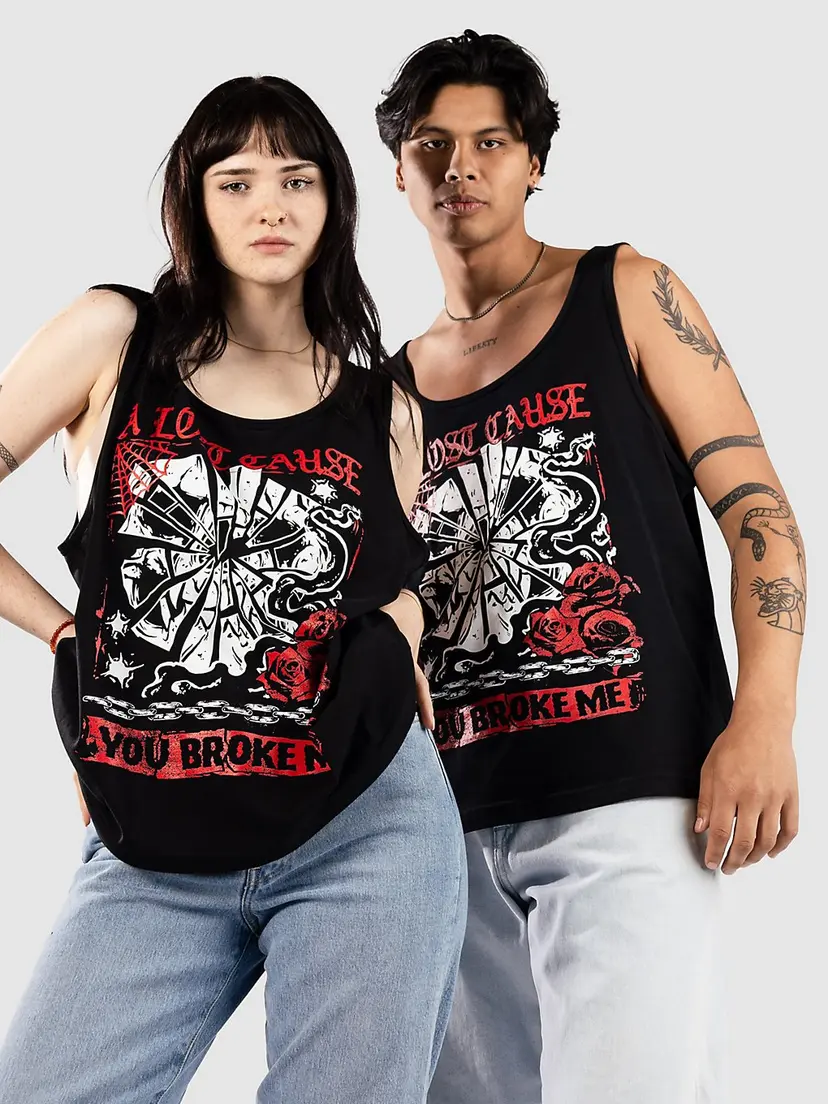 A Lost Cause A Lost Cause Broke V2 Singlet svart