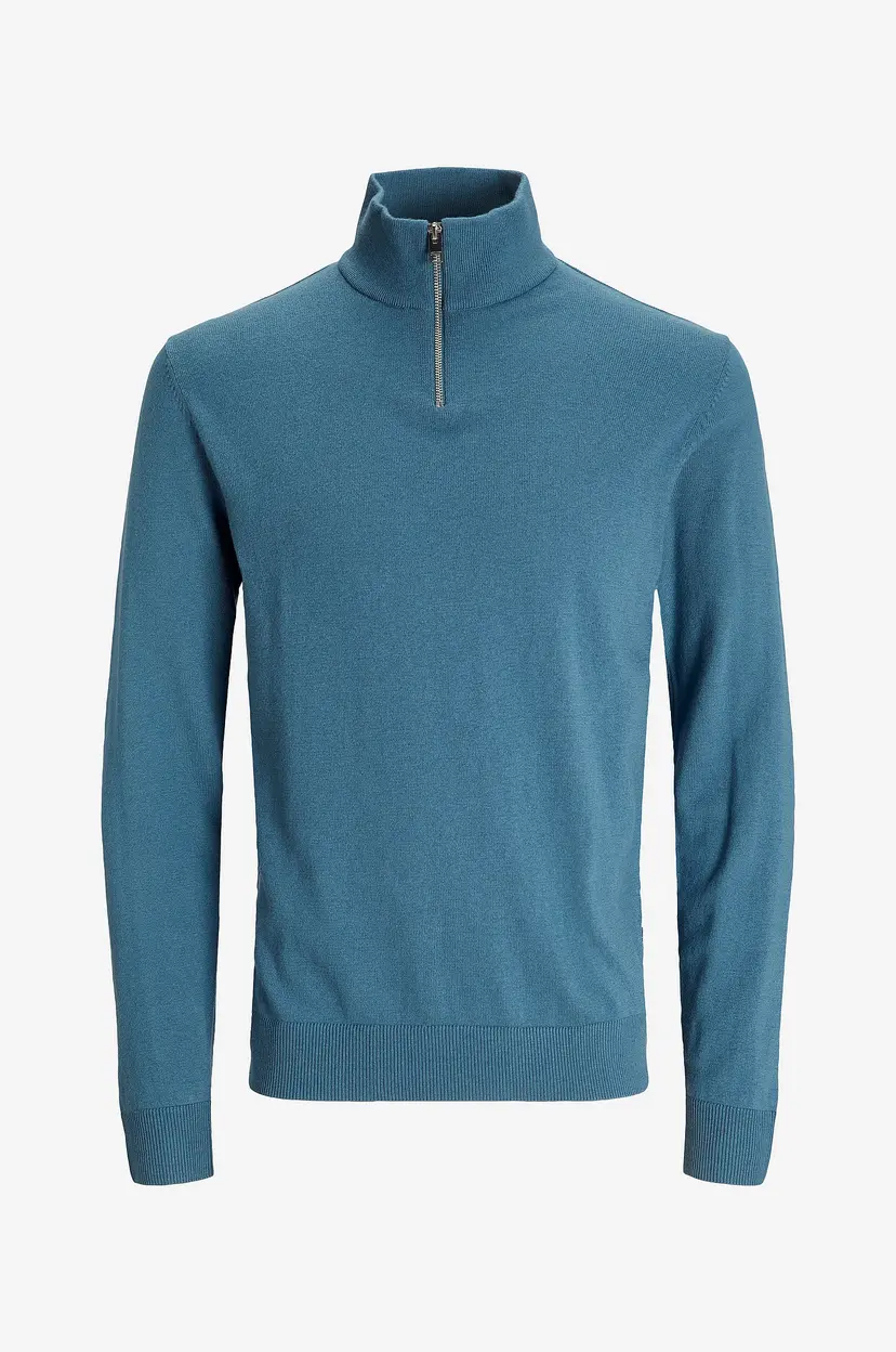 Jack & Jones Genser jjeEmil Knit Half Zip - Blå