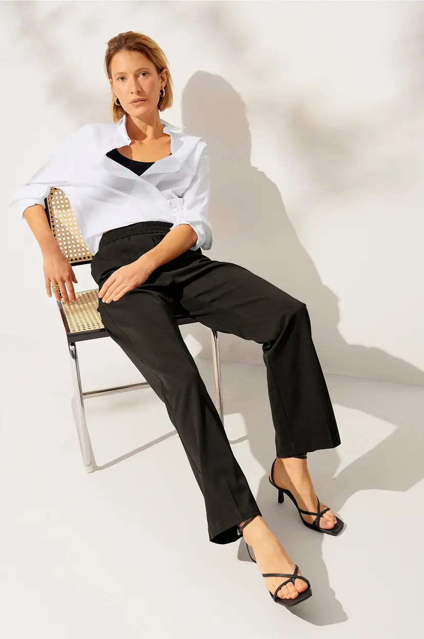 Ellos Collection Bukser Lisa Trackwaist - Svart