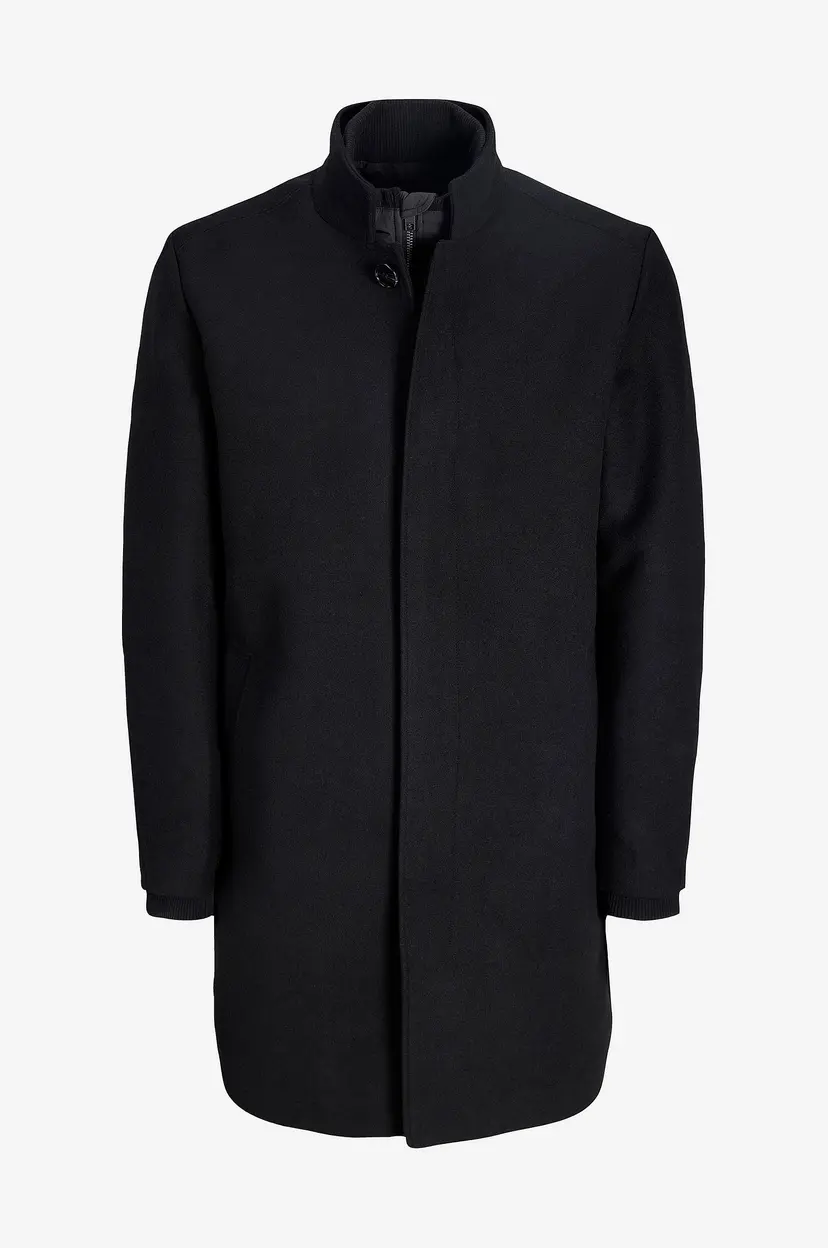 Jack & Jones Frakk Jjemelton Wool Blend - Svart
