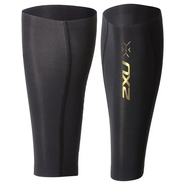 2Xu 2XU Light Speed Compression Calf Guards Black/Gold