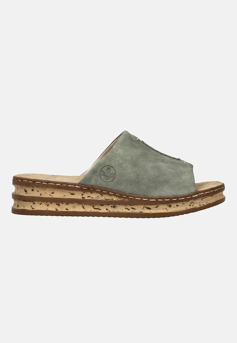 Rieker Sandal med en bred stropp og en slip on