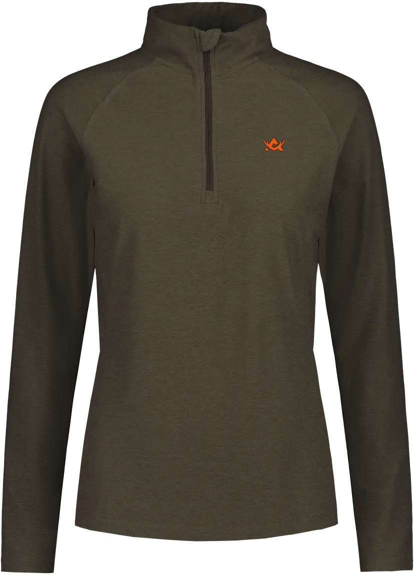 Alaska 1795 Alaska 1795 W's CoolDry Half-Zip Top Moss Brown