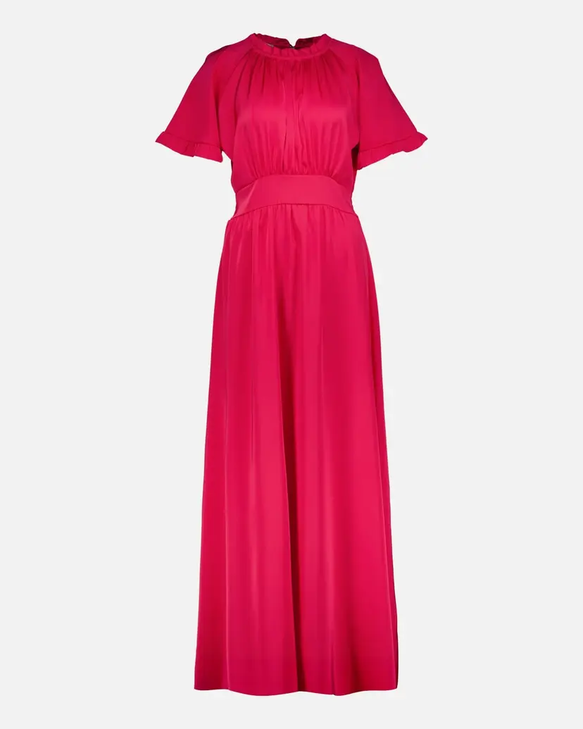 Floyd Maxikjole Liane Satin - Festkjole - Rosa - Str L