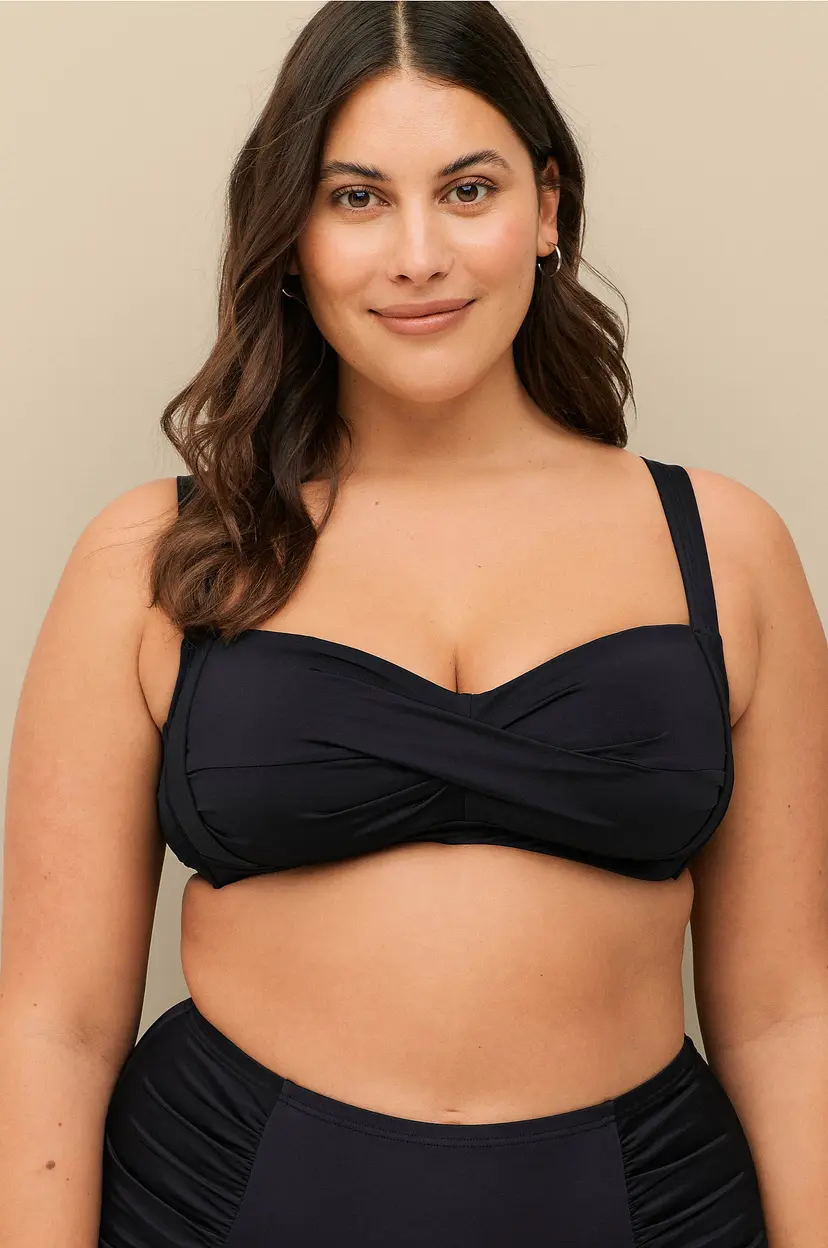 Ellos Plus collection Bikini-BH med polstre kopp - Svart