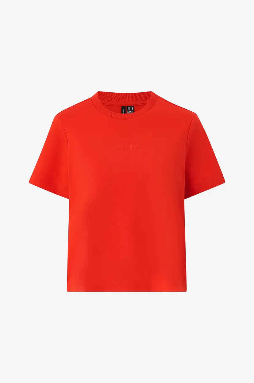 Vero Moda Topp vmPernille Mette SS Top Box Jrs - Rød
