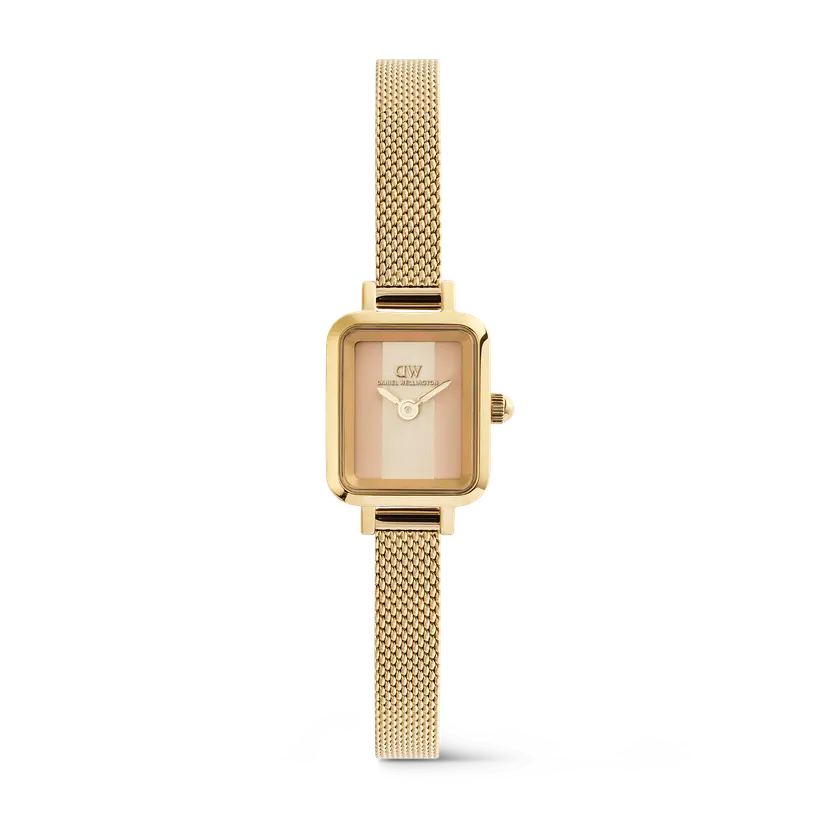 Daniel Wellington Gold 15mm Watch Quadro Mini Evergold Conwy | DW