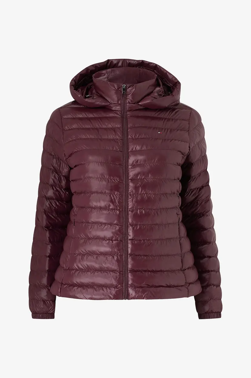 Tommy Hilfiger Curve Jakke Crv LW Padded Slim - Rød