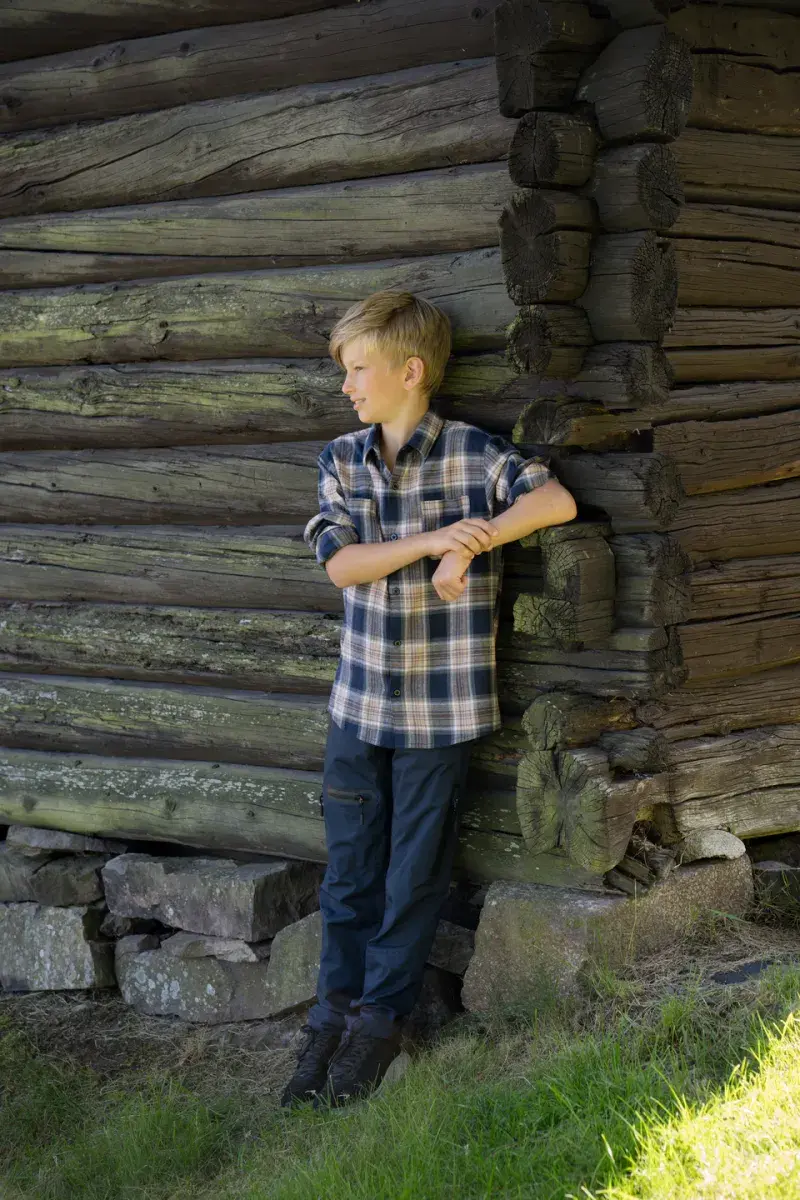 Salto Salto Alvin Flanellskjorte Blå Rutet (8 ÅR)