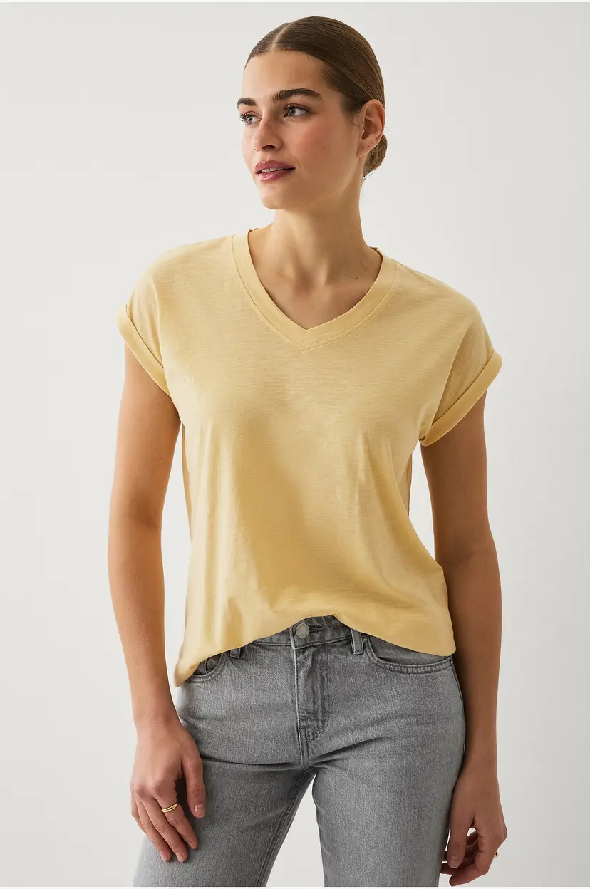 Ellos Collection Topp med v-hals - Gul