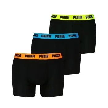 Puma Puma 3P Men Everyday Boxer Svart/Oransje bomull XX-Large Herre