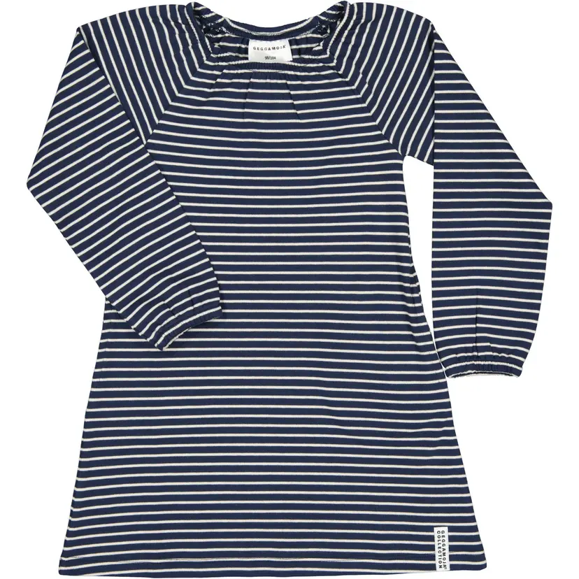 Geggamoja Singoallaklänning Navy/Beige - 146/152