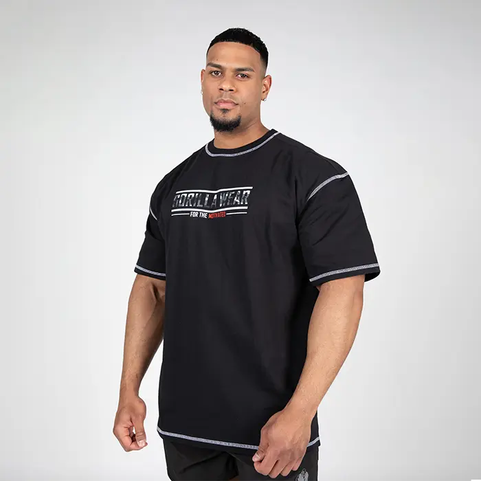 Gorilla Wear Saginaw Oversized T-Shirt, Black