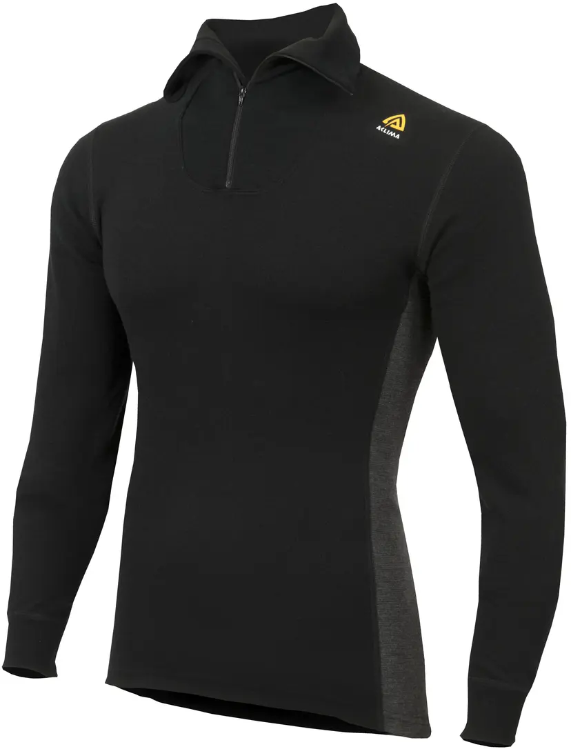 Aclima Aclima M's WarmWool Polo Jet Black