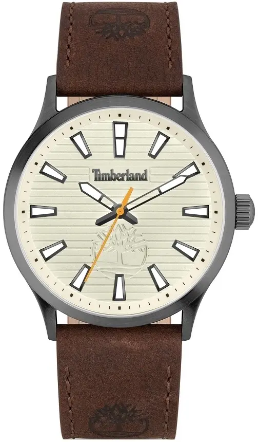 Timberland Timberland Herreklokke TDWGA2152004 Trumbull Beige/Lær Ø45 mm