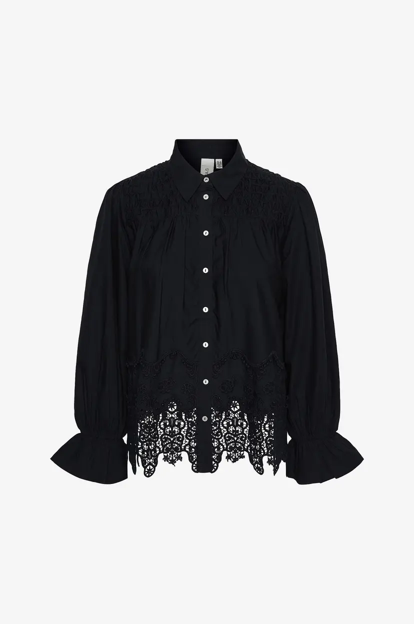 Y.A.S Bluse yasObea LS Shirt - Svart