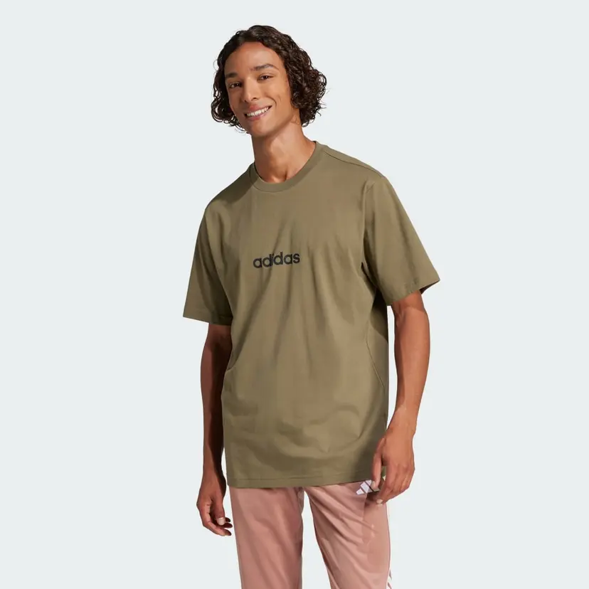 Adidas Essentials Linear Single Jersey T-skjorte