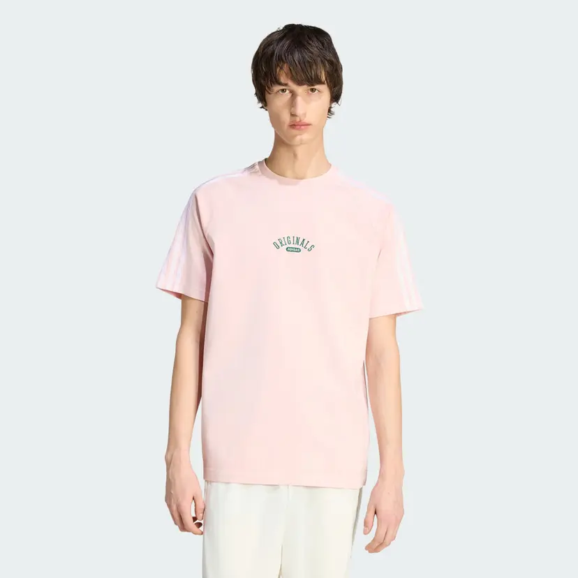 Adidas ADIDAS ORIGINALS - WASHED GRAPHICS RINGER T-SKJORTE