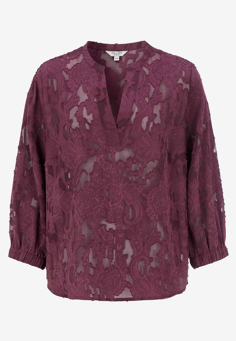 Cellbes of Sweden Jacquardvevd, skir bluse