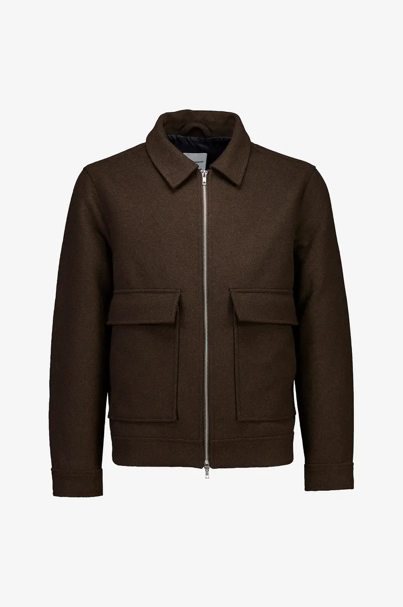 Lindbergh Jakke Wool Blend Jacket - Brun