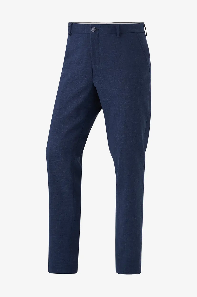 Selected Men Bukser slhSlim-Oasis Linen Trs B - Blå