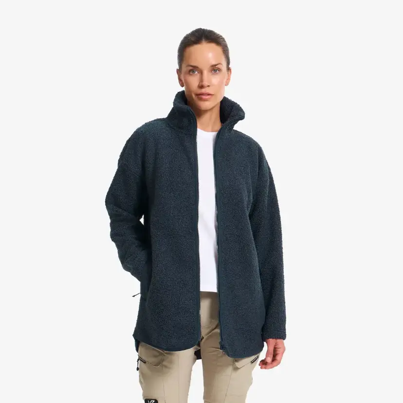 RevolutionRace Bigfoot Full-zip Fleece Jacket Dame Deep Navy