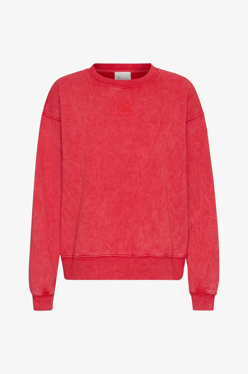 My Essential Wardrobe Collegegenser DiegoMW Logo Print Sweat - Rød