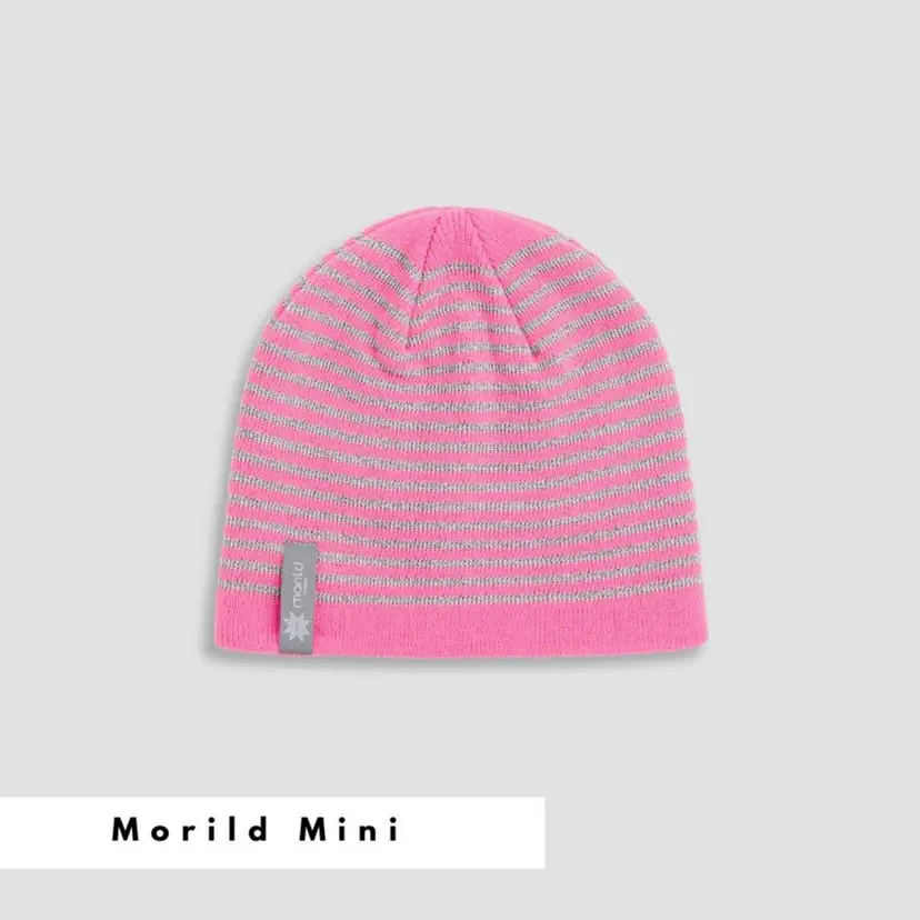 Morild Norway Morild Mini Refleks stripe lue med refleks, rosa