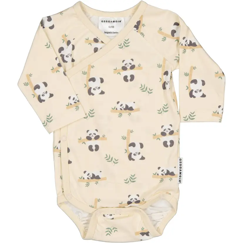 Omlottbody Bambu Panda Beige - 62/68