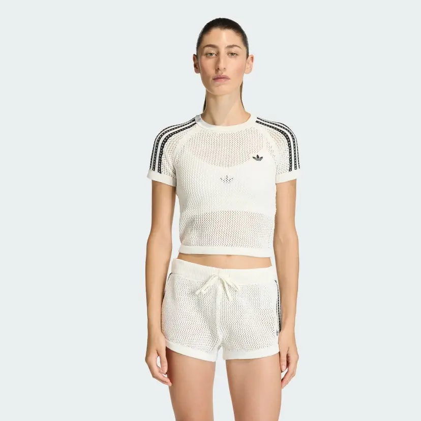 Adidas KNITTED CROCHET CALI T-SKJORTE