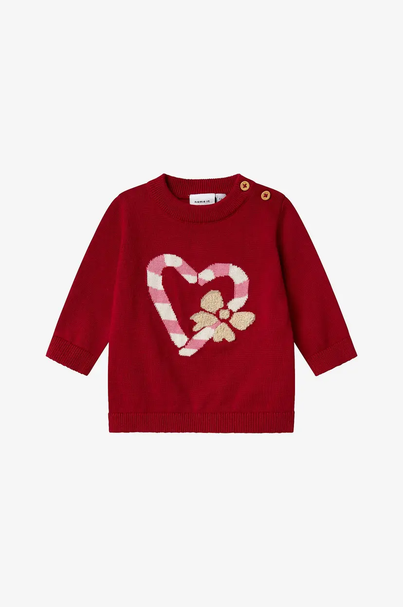 Name it baby Pullover nbfReamo LS Knit - Rød
